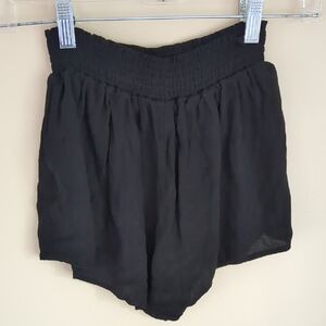 Small Black Pull-On Forever 21 Shorts Semisheer Lightweight
